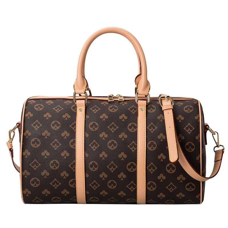 Niche Design New Women's Bag Retro Printing Fitness Handbag Travel Pillow Bag Single Shoulder Messenger Bag Tide