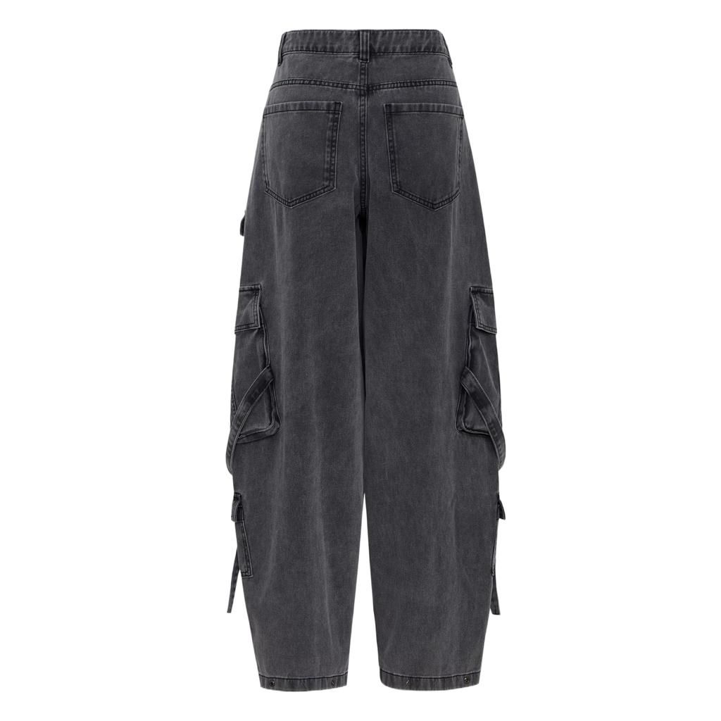 adidas Originals Multi-Pocket Trousers Solid Color Comfortable Soft Loose Casual Pants Women Bottoms KU9535