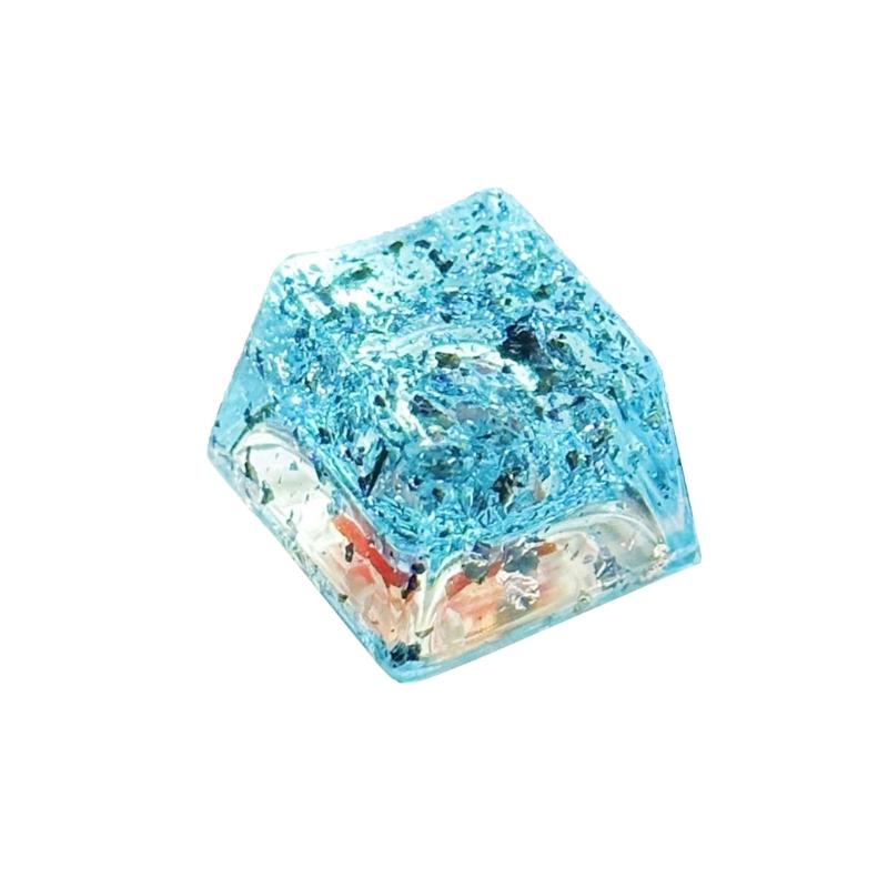 OEM Height Resin Keycap Featuring Color Foil Backlight for Mechanical Keyboards for Gamers and Collectors