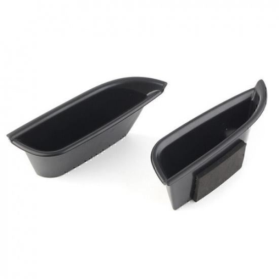 2Pcs Car Front Door Handle Storage Box Tray Bin Kit For Cadillac ATS 2015-2018