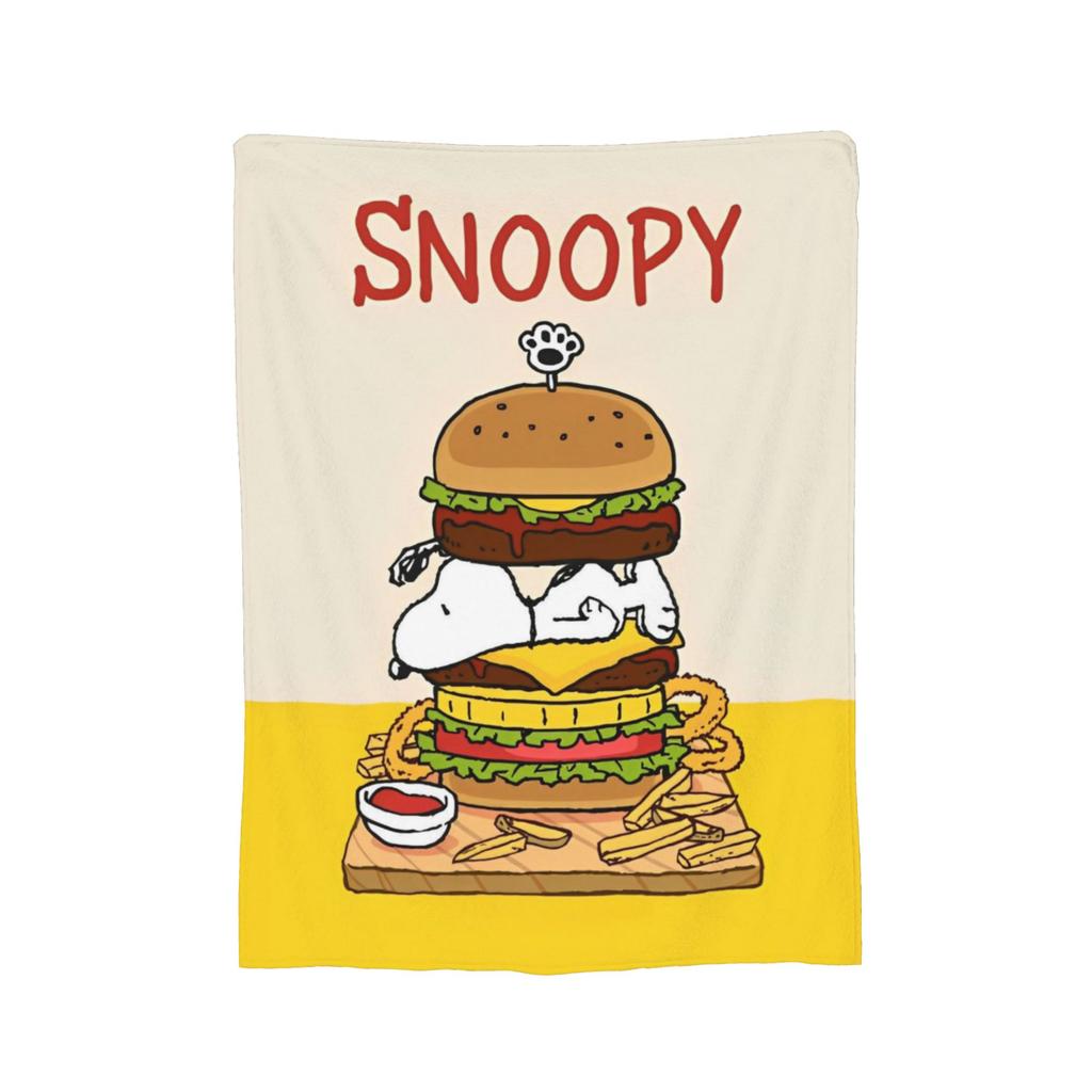 Cute Cartoon Snoopys PARK Blanket Cover Flannel Lightweight Throw Blankets for Car Sofa Couch Bedroom Quilt
