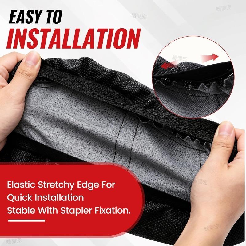Xiaomi PVC Soft Seat Cover Motorcycle Seat Cover Waterproof Non-slip Particles Design for Yozma IN 10/Pro Electric Bike E-bike Scooter