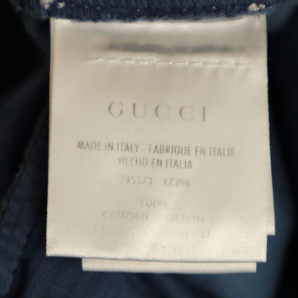 Gucci Made In Italy Corduroy Cargo Pants 44 Navy System Button Fly Men's Used