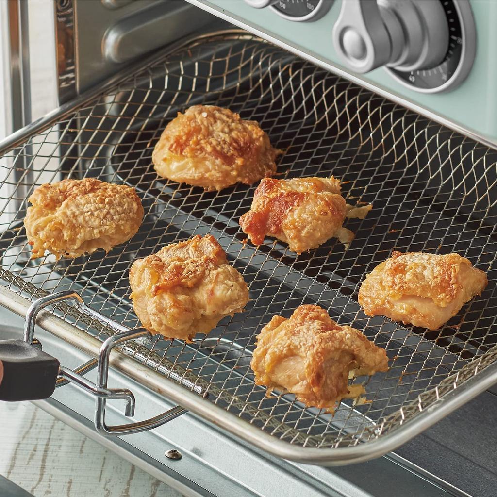 Brødrister stekeovn stekeovn grill sakte baking gjæring dampfunksjon retro [Toffy] Ikke-steikt K-TS5 5-i-1 ikke-steikt K-TS5-PA