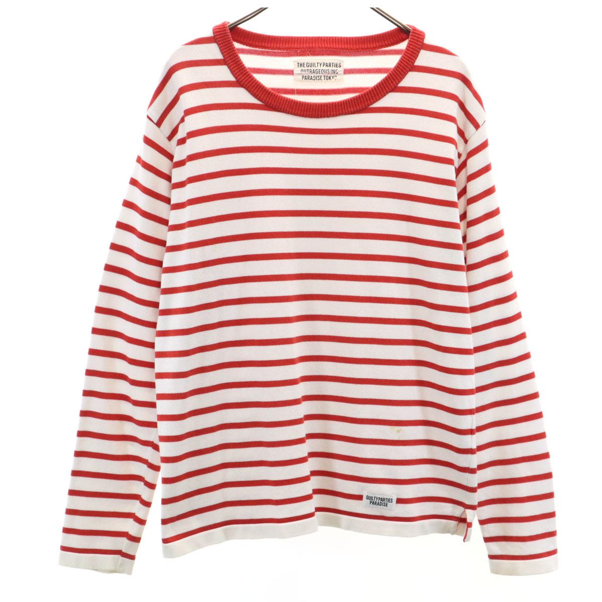 

The Guilty Parties made in Japan Border Pattern Long sleeve knit Men s Used