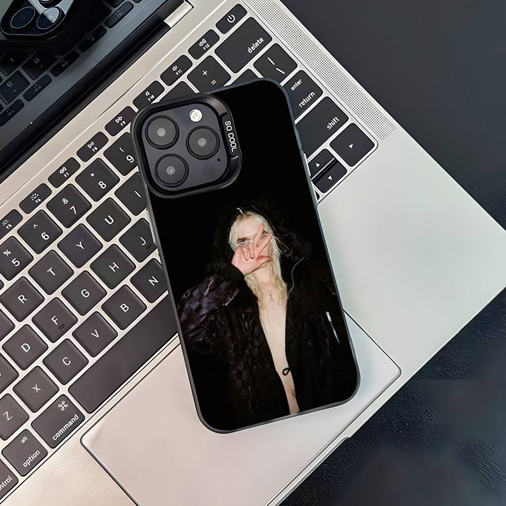 Singer 2hollis Albums Black Matte Shockproof CoverPhone Case For iPhone 17,16,15,14,13,12,11,Pro,Max,Plus