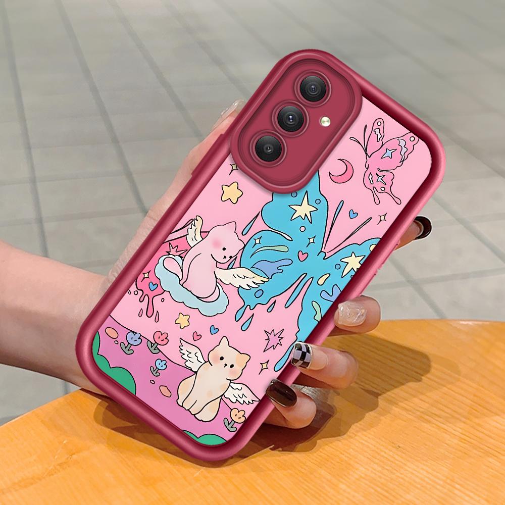 Coque de protection antichoc en silicone souple avec motif de dessin animé pour Huawei Honor Xiaomi Redmi Samsung