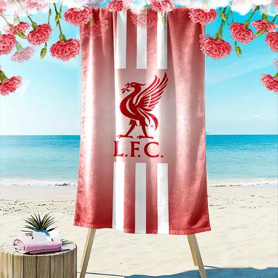 Red LFC Logo Beach Towel Beach Towel Quick-drying for Travel Outdoor Sports Jogging Beach and Swimming