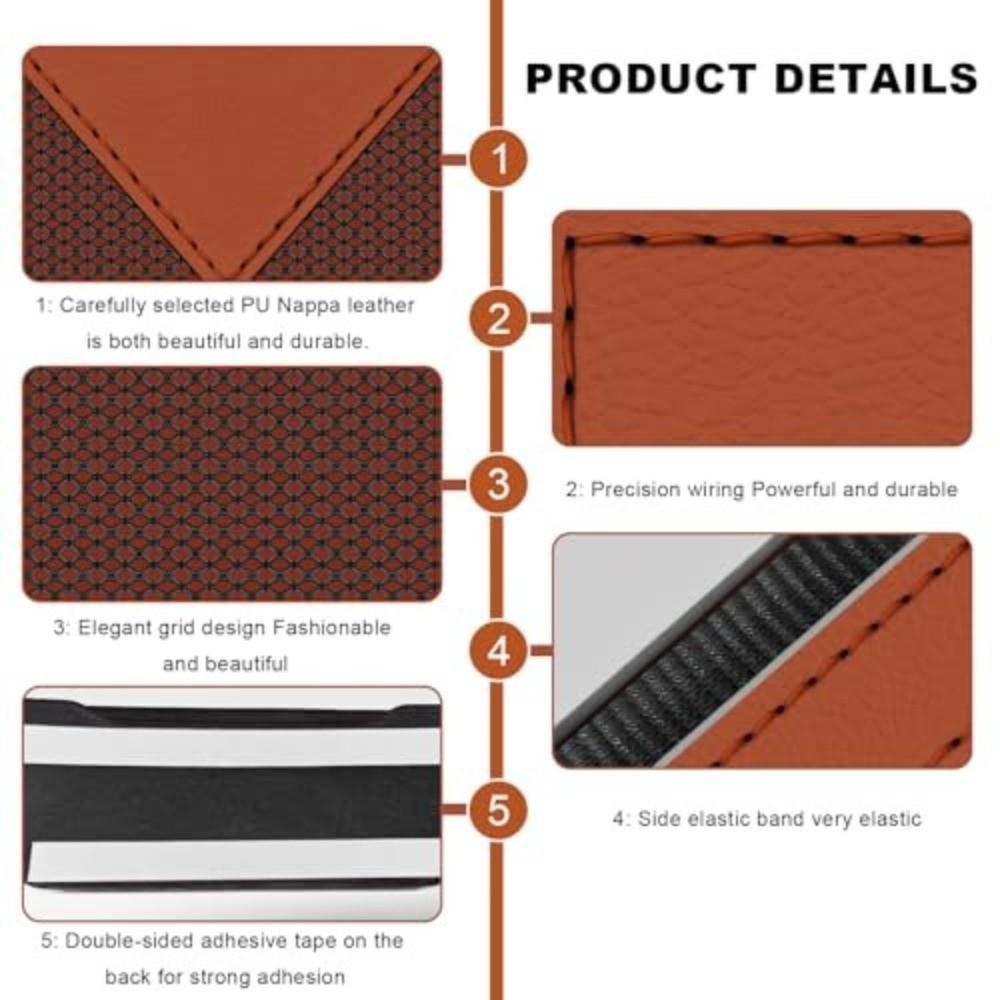 Self Adhesive Car Storage Pocket Multi-Compartments Auto Seat Side Organizer  Door Panel