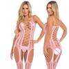 Hot Sleepwear women Sexy Lingerie Porno Babydoll BODYSUIT Mesh Body Stocking Catsuit Wedding Night Teddies Trajes Buttock Wrap