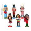 Christmas Nutcracker 6 Pieces Christmas Tree Pendants Nutcracker Figurines Home Decor For Festival Desk Office Kitchen Tree