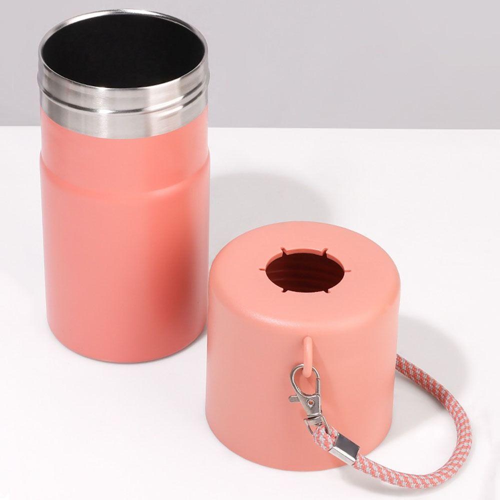600ml Insulated Cup 316 ceramic Straw Thermal Bottle New Vacuum Cup