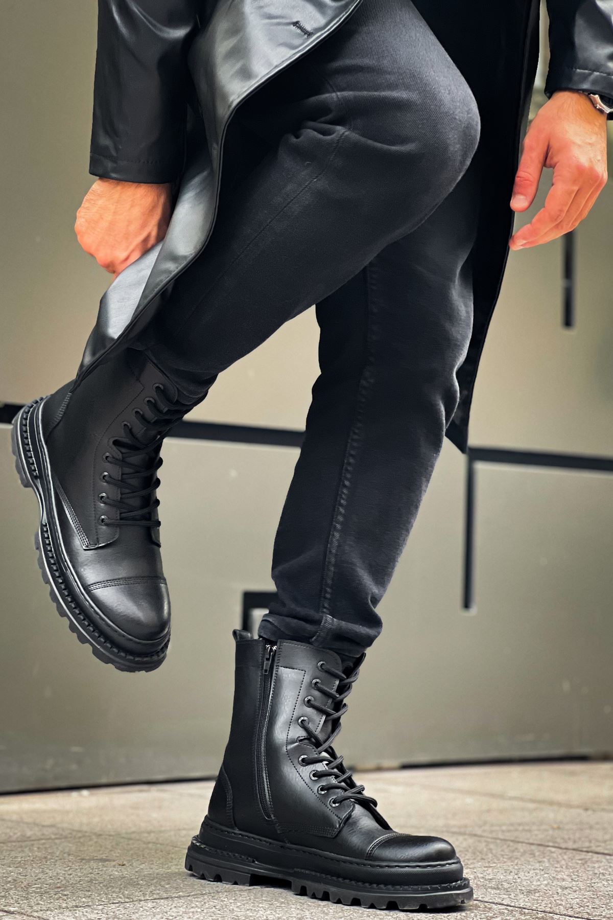 

CHEKİCH New Collection CH229 Crow Men Boot White Black Brown Tan 41