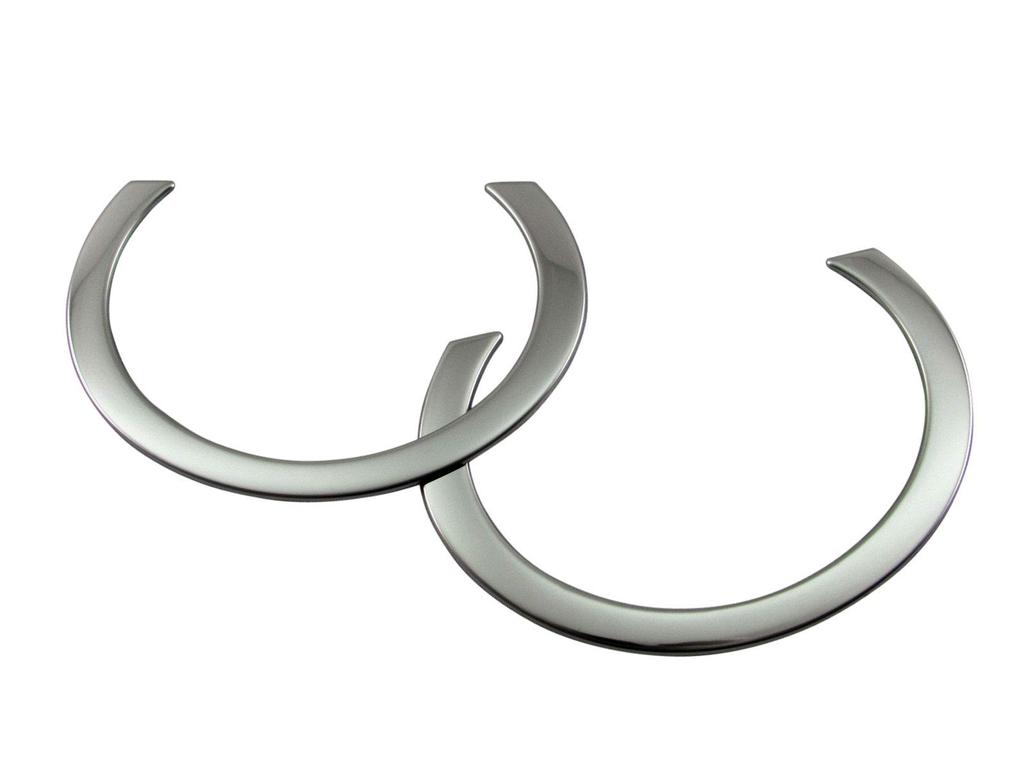 BRIGHTZ Stainless Steel Plated Fog Light Rings for the 3 Series F30 Fits the F30 and 330i Sport Ultra-Mirror (Late Model) [FOG-COV-332], Sedan, 318i,