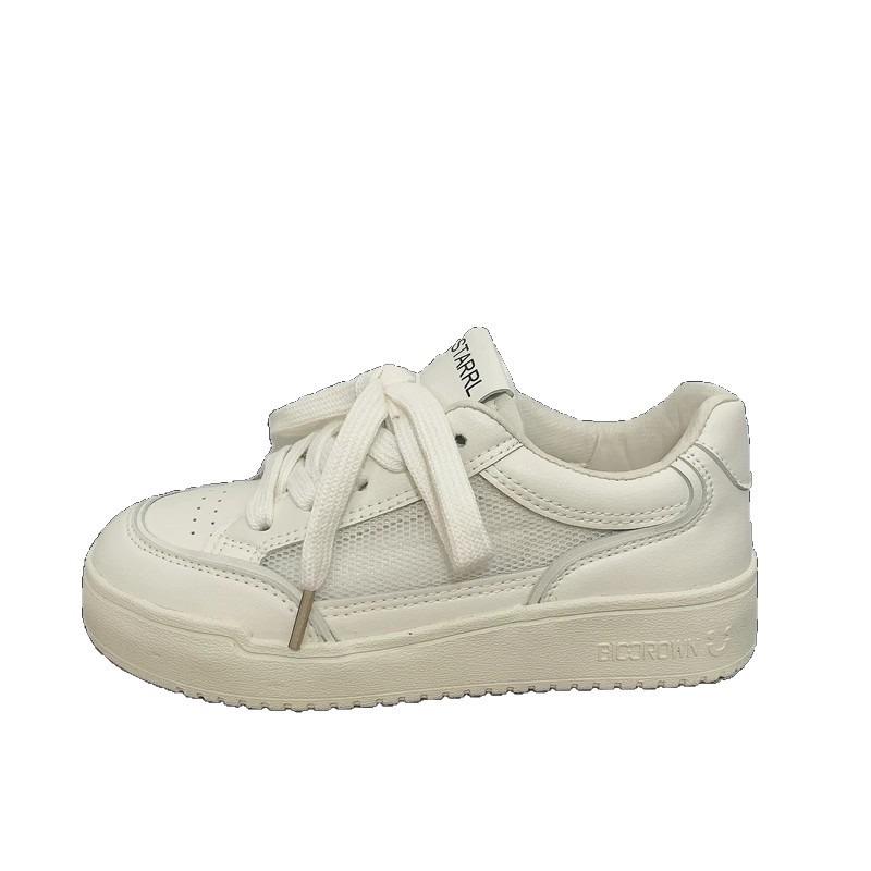 Design mesh breathable thick-soled white shoes women's summer new casual versatile sports shoes