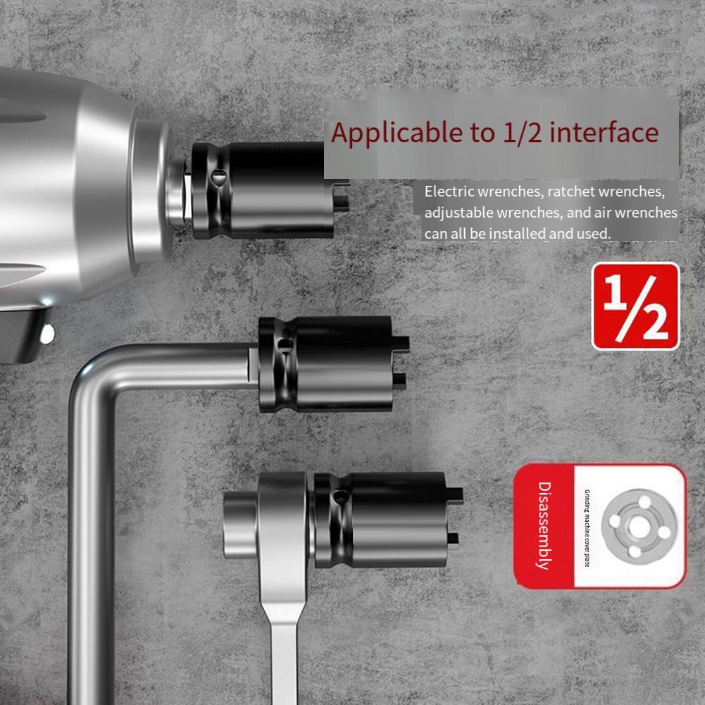 Angle Grinder Wrench Flange Nut Removal Tool Square Tooth Grip Compacts Portable Chromium Molybdenums Steel Power Tool Parts
