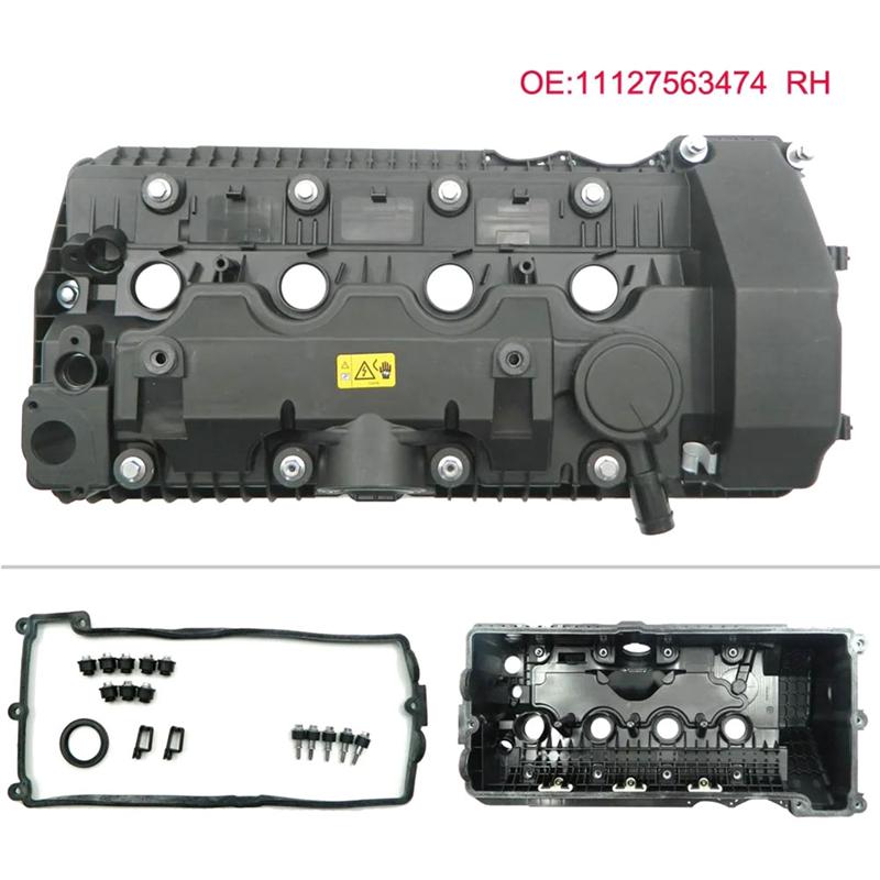 NEW-Engine Cylinder Head Rocker Valve Cover With Gasket & Hardware For BMW 545I 550I 650I 750I / X5 4.4I