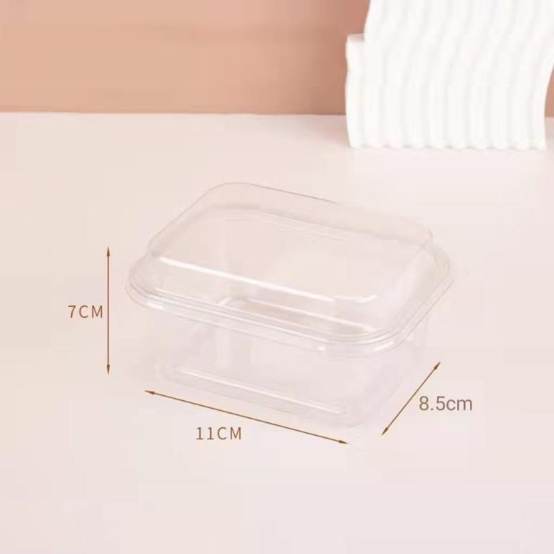 Transparent Food Grade Cupcake Containers 10/50Pcs Leakproof Clear Sandwich Cake Holder Bakery Boxes for Party Catering