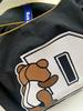 Borsa a Spalla con Orso Ricamato per Skateboard 2023 - Nylon Ecologico con Tracolla Larga