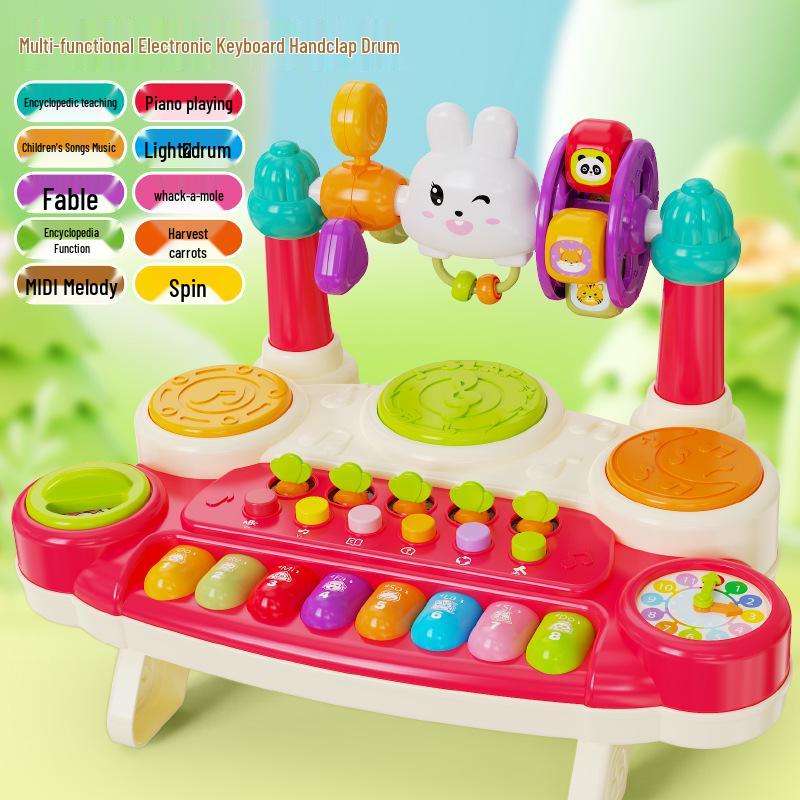 Multifunctional Kids' Phone & Piano Toy with Lights and Music for Early Education