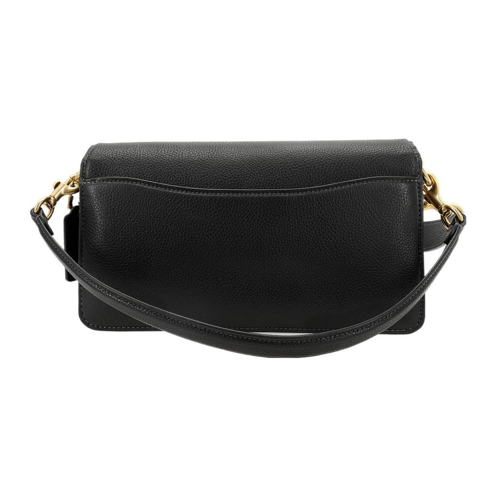 Coach Tabby 26 Flap Closure Pebble Leather Crossbody Bag Medium Women Bags Black CH857-B4BK