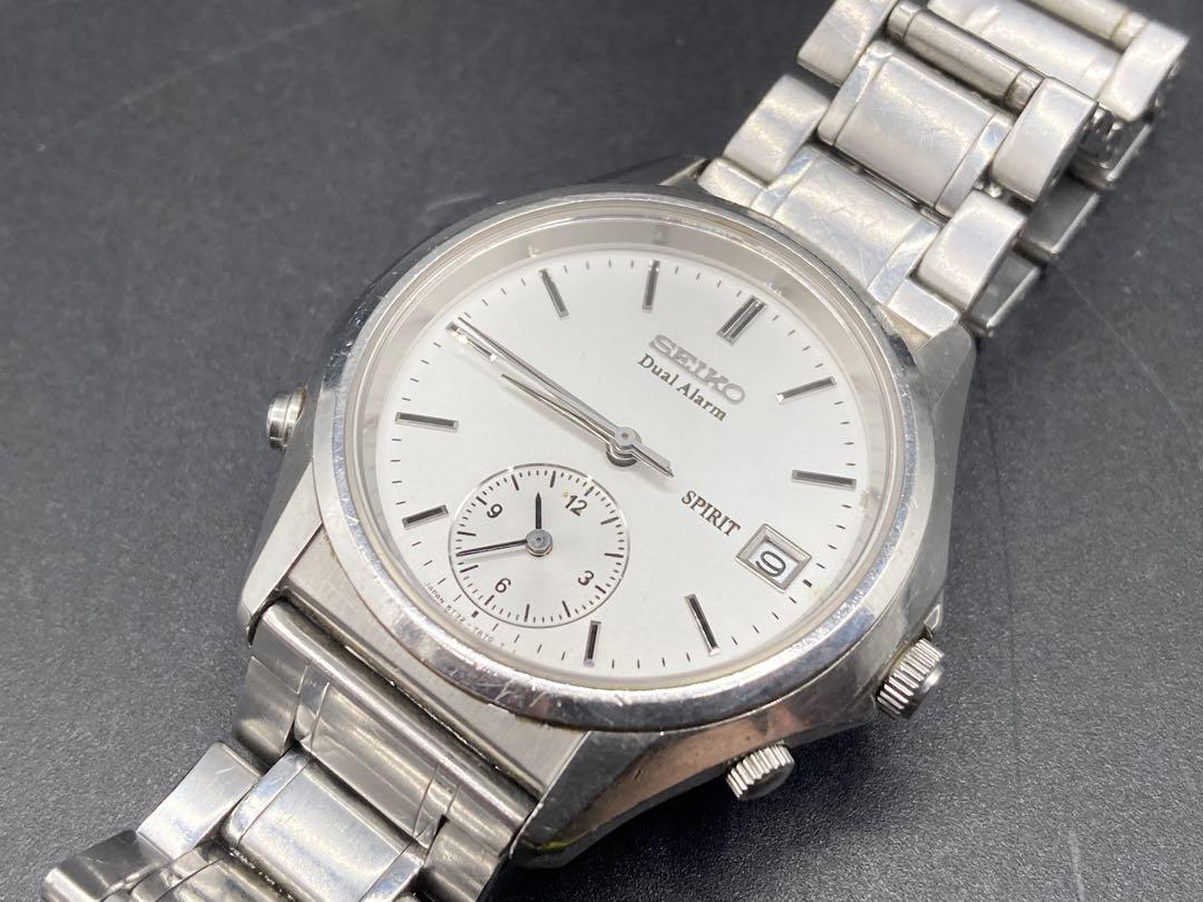

[Б/У] Батарея заменена. SEIKO SPIRIT Двойной будильник, старый кварцевый механизм.
