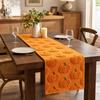 Halloween Pumpkin Embroidered Table Runner for Kitchen Dining Room, 18333 cm