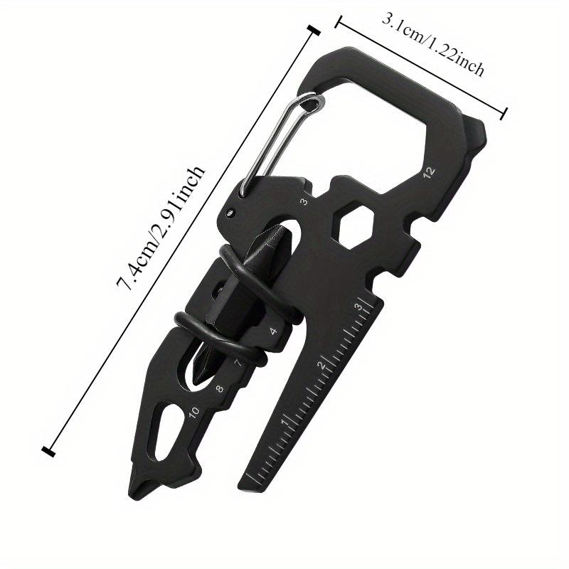 1pc Outdoor Multifunctional Folding Maintenance Tool EDC Portable Bottle Opener Camping Tool Keychain Art Knife