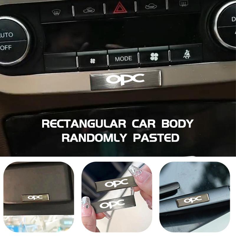 Metal Sticker Aluminum Badge Emblem Sticker Car Accessories For Opel Mokka Astra H G J Corsa Zafira Insignia Meriva OPC OT4