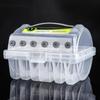 Fishing Tackle Box 6 Compartments Fishing Accessories Line Hook Storage Case Double Sided Fishing Tool Organizer Boxes