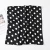 New Small Square Scarf for Women, Printed Silk Scarf, Decorative Neckerchief, Cartoon Animal Plaid Striped Scarf