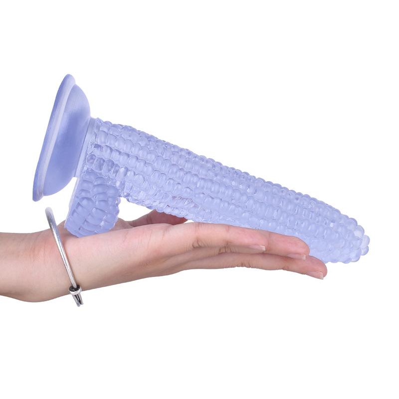 Particles Stimulate Corn Dildo with Suction Cup Butt Plug Sexe Jueguetes Sexuales Adult Anal Plug Erotic Mens Masturbator Pleasu