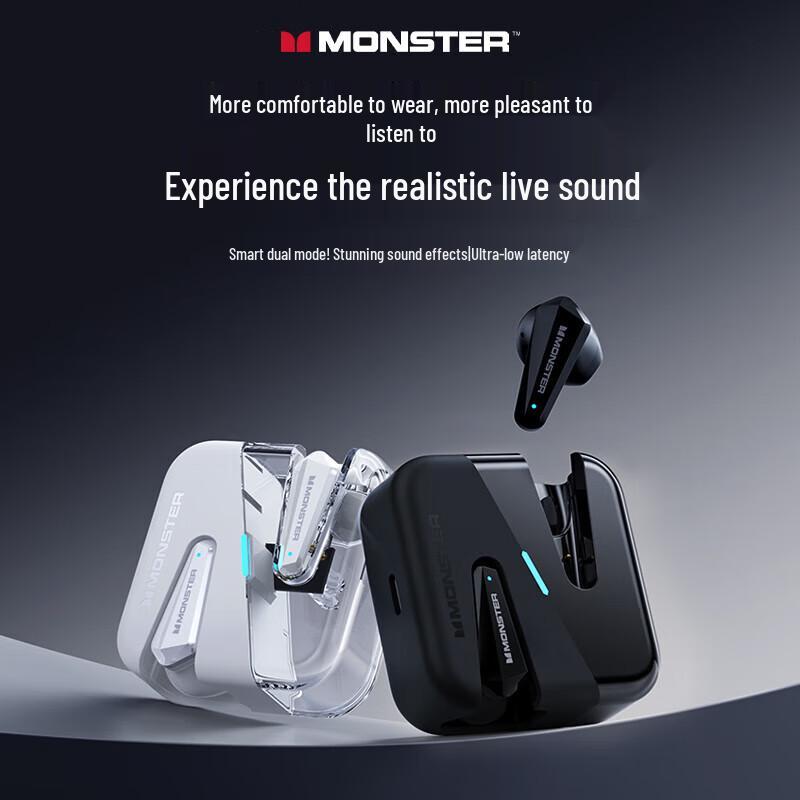 

Monster XKT01 MKII Wireless Bluetooth Half In-Ear Earbuds