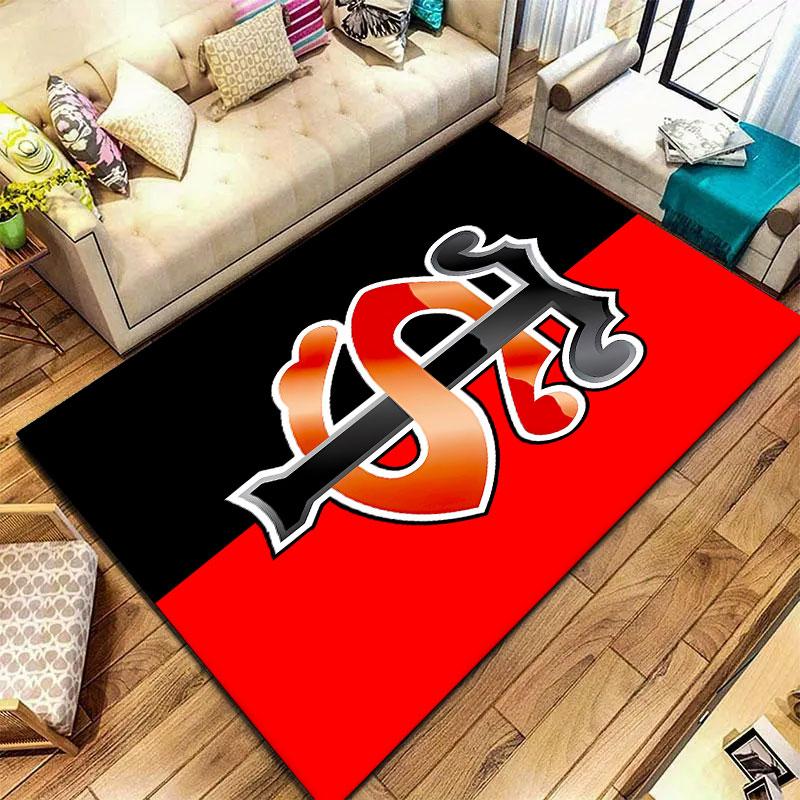 Stade Toulousain Carpet Rug for Living Room Bedroom Home Sofa Decoration,Kids play Non-slip Floor Mat
