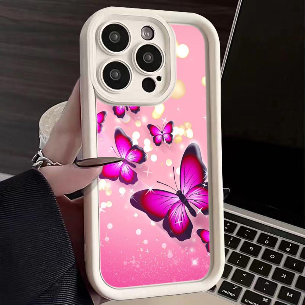 Angel Eye TPU Soft Phone Case for Samsung A05 A04 A10 A30 A13 A23 A53 A14 A24 A34 A54 A15 A25 A35 A55 S20 S23 FE S24 Ultra Ae66 Butterfly flower Cute