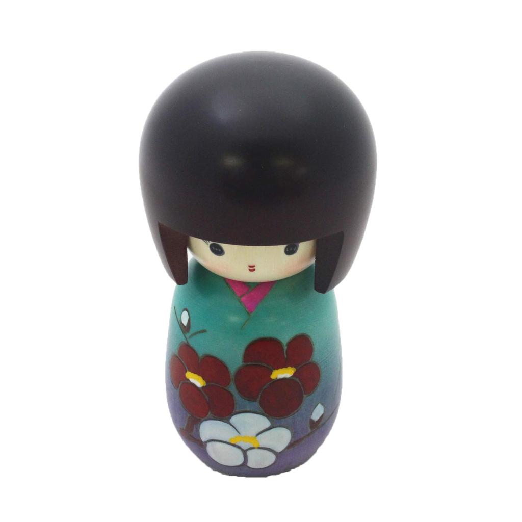Original Kokeshi Flower Calendar Award Masae Made In Japan Doll, (Plum Blossoms) (Prime Minister's Winner, Fujikawa)