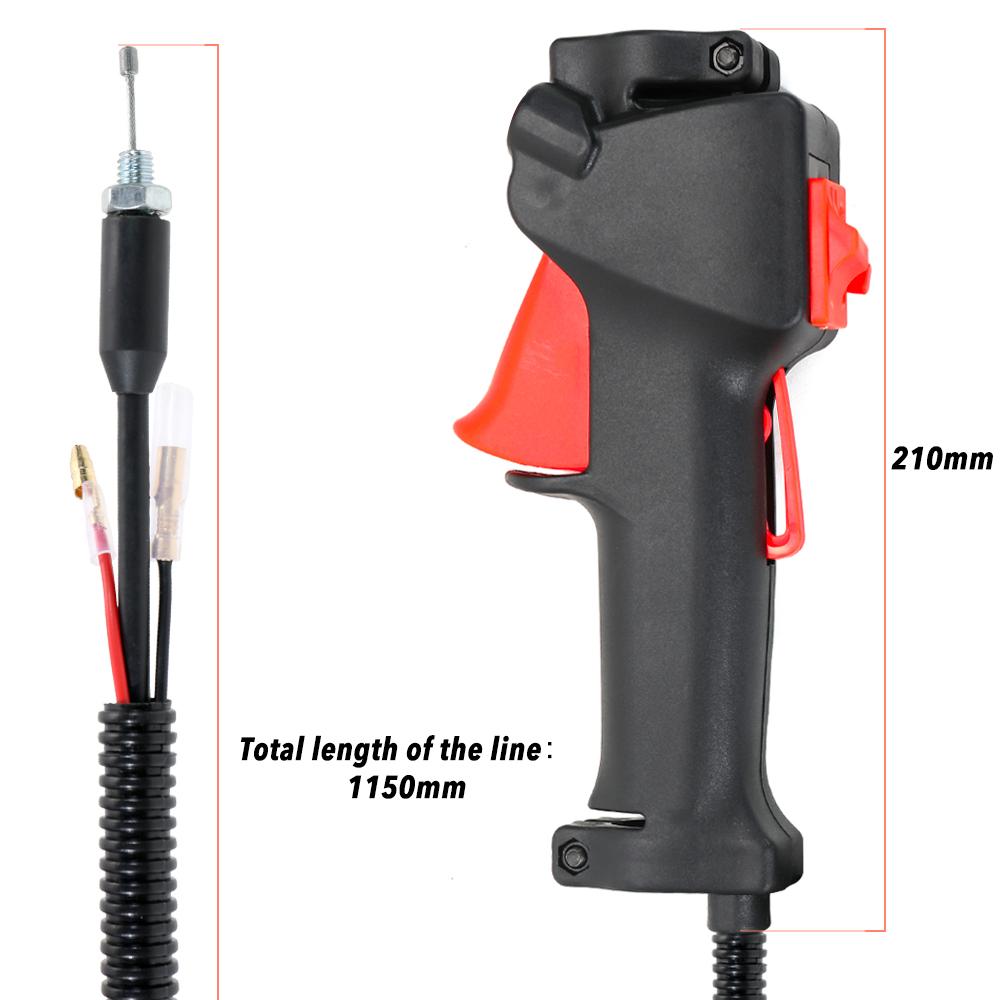 Lawn Mower Parts  es Trimmer Brush Cutter Handle   Throttle Trigger Cable Accessories