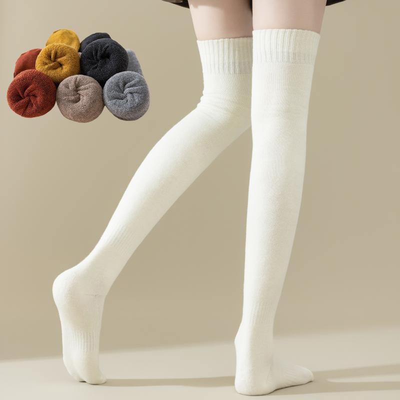 Chaussettes d'intérieur chaudes pour femmes, couleur unie, hiver, maison, antidérapantes, en peluche, tricotées, en polaire corail, pour dormir à l'intérieur, douces, épaisses, chaussettes invisibles