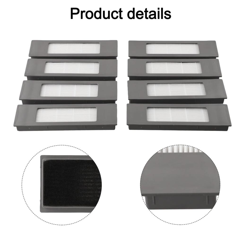 For Ecovacs Robot Vacuum Cleaner Filter Set Eight HEPA Filters Compatible with For OZMO Models Including For T5 and N8+