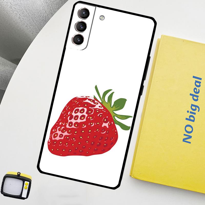 Strawberry Phone Case For Samsung Galaxy S25 Ultra S21 S22 S23 S24 Ultra S9 S10 S20 Plus S25 FE Cover
