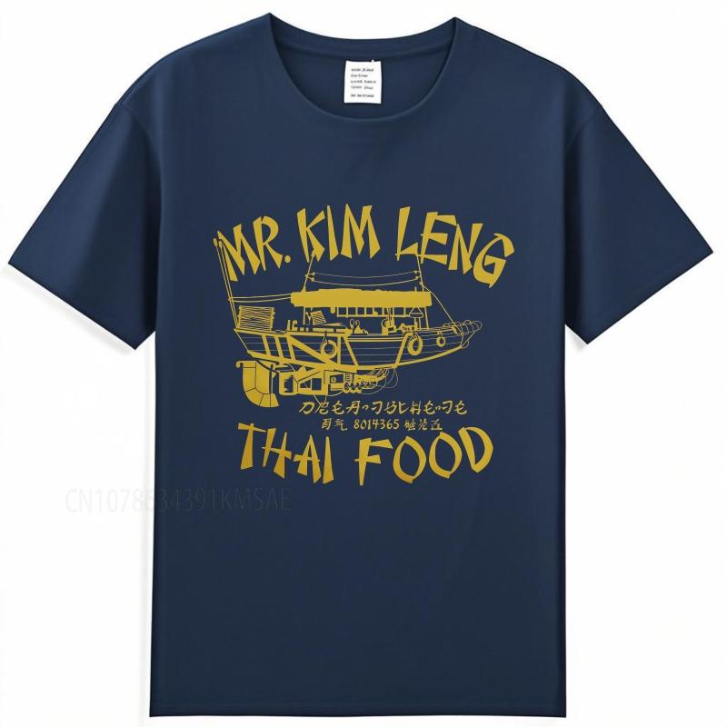 

men tshirt unisex summer For men tshirt Mr Kim Leng Boat Thai Food Short Sleeve Adult Oneck Teeshirt new cotton male teeshirt 3XL