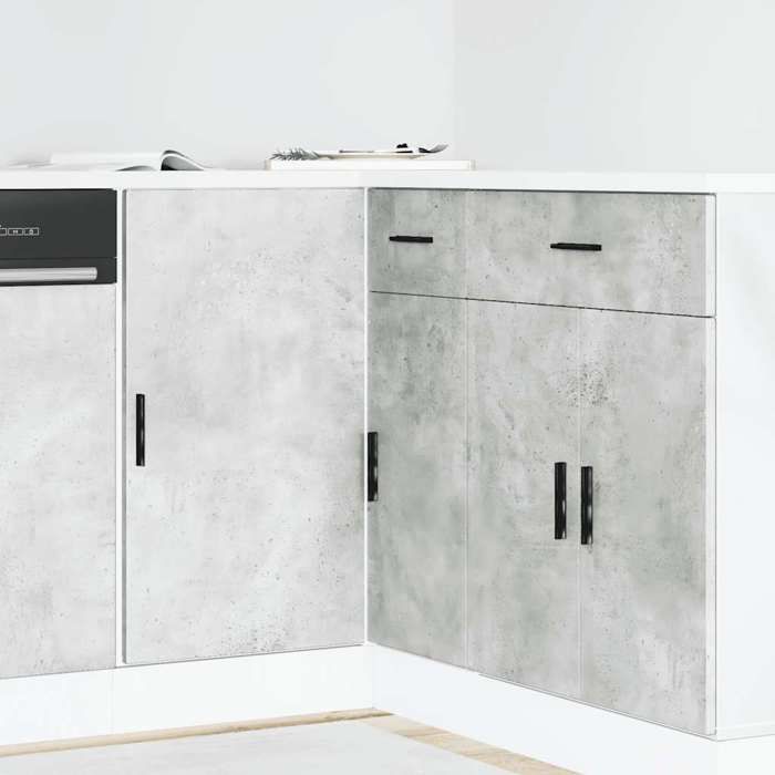 Exklusives Haus - Unterschrank  Lyon  Betongrau Holzwerkstoff