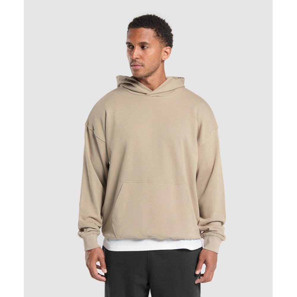 

Gymshark Rest Day Essentials Hoodie Sand Brown A3a8z Nbzs XS