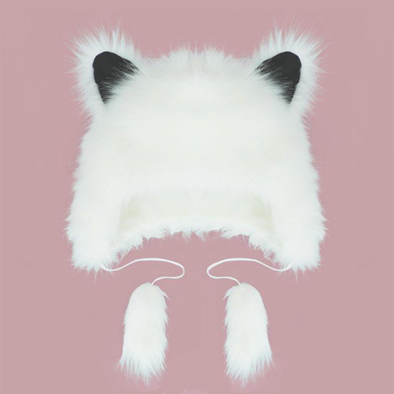 Women's Winter Korean Style Double-Layer Faux Mink Fur Hat with Ear Protection