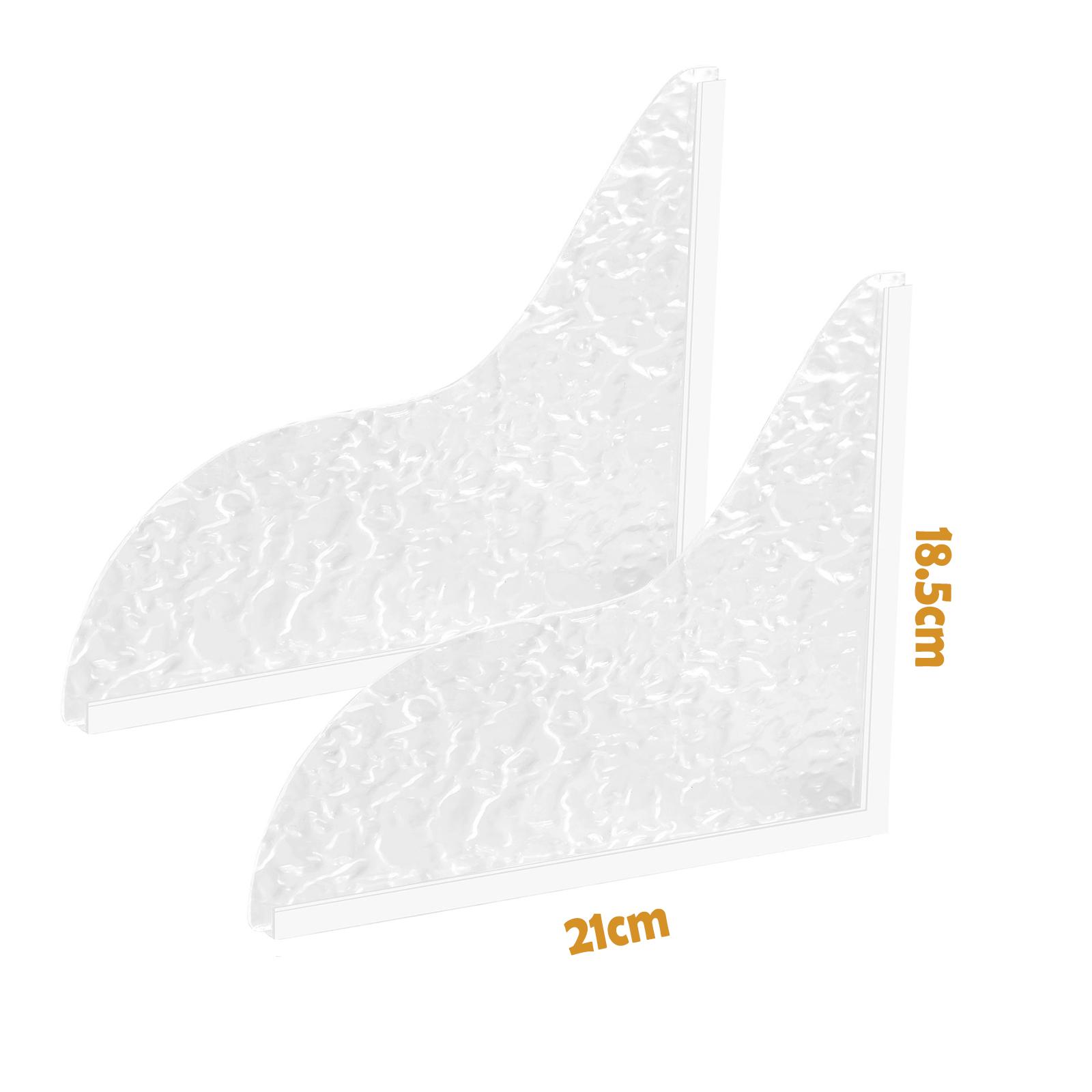 

2PCS Self- Adhesive Transparent Shower Splash Guard Acrylic Clear Bathtub Easy to Install Shower Guards to Keep Water in Shower