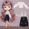 Rakulifey Blythe Clothes Neo Blythe Outfit Set and Compatible with Obitsu 24 Dolls (Jacket Dress) (3-Piece Set)