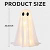 Halloween Indoor Decor 2 Packs Lighted Ghost Ornaments Desktop Table Kitchen Fireplace Holiday Party Layout Decorations