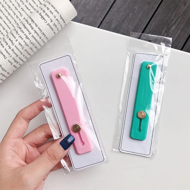 1Pcs Universal Phone Hand Band Bracket Silicone Phone Holder Finger Ring Push Pull Grip Stand  Sticker Phone Holder