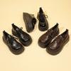 Autumn Solid Faux Leather Women Shoes Japanese Lace Up Mary Jane Shoes Simple Round Toe Students Thick Platform Pumps Leisure