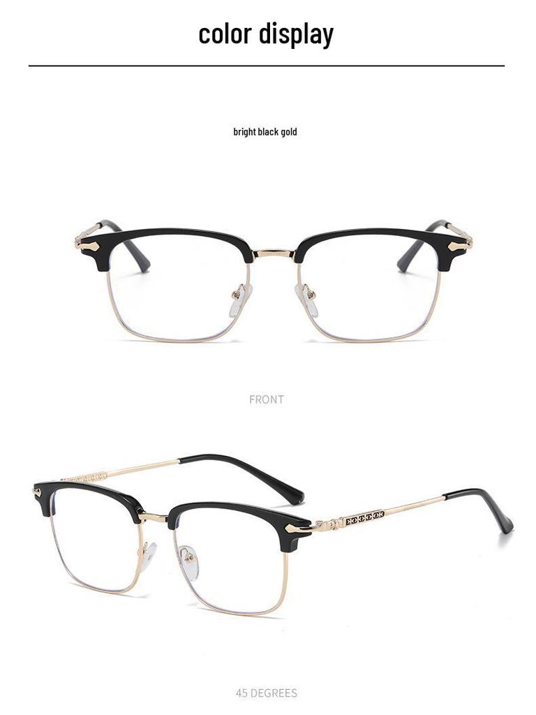 2025 Vintage TR90 Metal Anti-Blue Light Eyeglass Frames - Compatible with Prescription or Non-Prescription Lenses